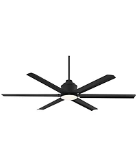 Casa Vieja 65" Ultra Breeze Black Led Ceiling Fan w/36" Downrod