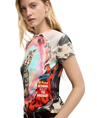 Desigual Women's Printed Cat T-Shirt