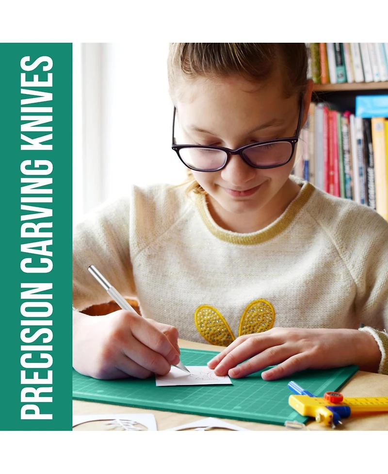 Gnuadz 250 Exacto Craft Hobby Precision Knife Blades Set Modeling Scrapbooking 250pcs with 235 Extra Blades