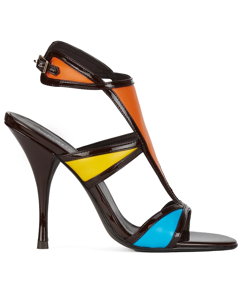 Jeffrey Campbell Women's Kaleido T-Starp High Heel Dress Sandals