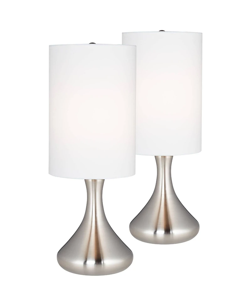 360 Lighting Melmore Mid-Century Modern Accent Table Lamps, Set of 2, 17" High