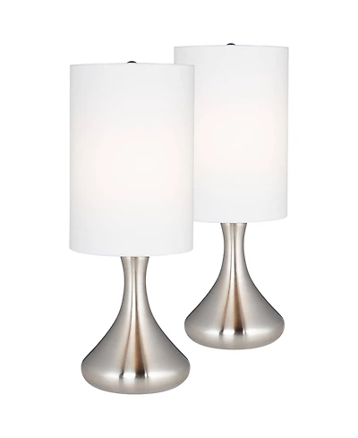360 Lighting Melmore Mid-Century Modern Accent Table Lamps, Set of 2, 17" High