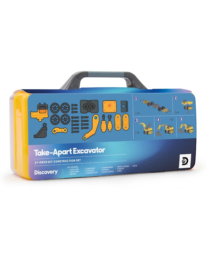 Discovery Kids Take Apart Excavator Construction Set, 27-Piece