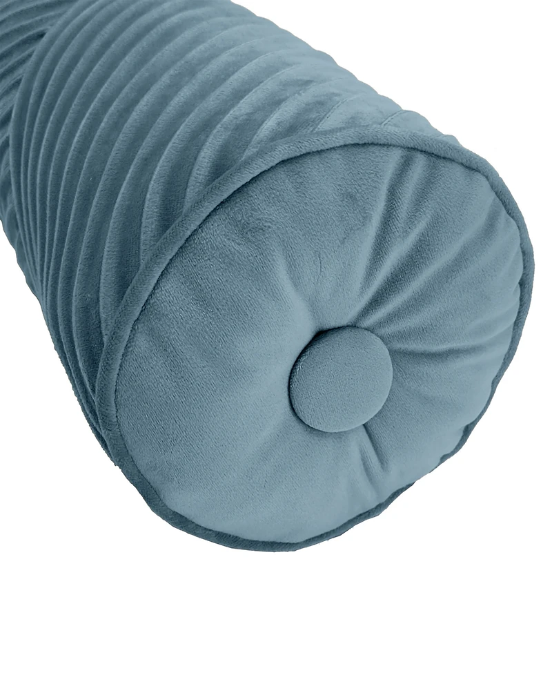 Edie@Home Chelsea Spliced Neckroll Decorative Pillow