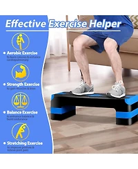 Zeny 26.5 inch Aerobic Step Platform with 4 Step Risers