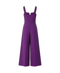 Ivonne Women's Wide-Leg Jumpsuit with Classic Strap and Squared Neck