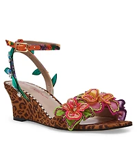 Betsey Johnson Women's Spenser Open Toe Wedge Sandals