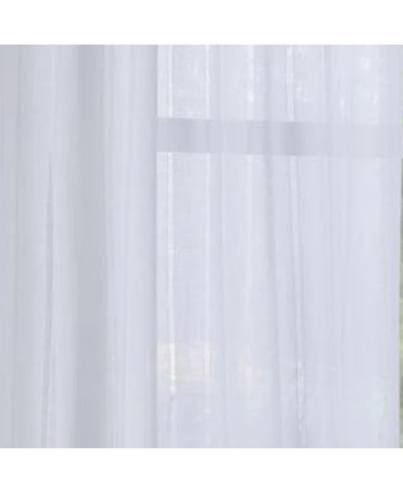 Habitat Broadway Smooth Textured Boho Chic Inspired Sheer Panel Grommet Curtain Panel