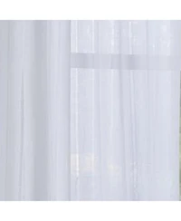 Habitat Broadway Smooth Textured Boho Chic Inspired Sheer Panel Grommet Curtain Panel