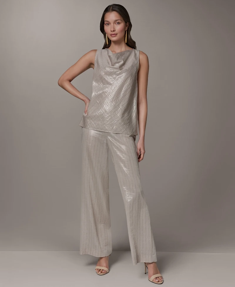 Donna Karan New York Women's Sleeveless Cowl Neck Top