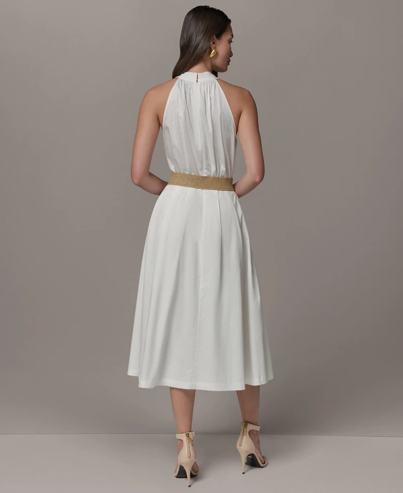 Donna Karan New York Women's Halter Neck Midi Dress
