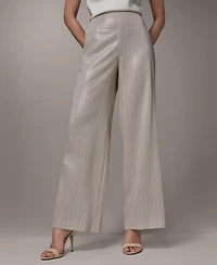 Donna Karan New York Women's Pinstripe Mid Rise Pants