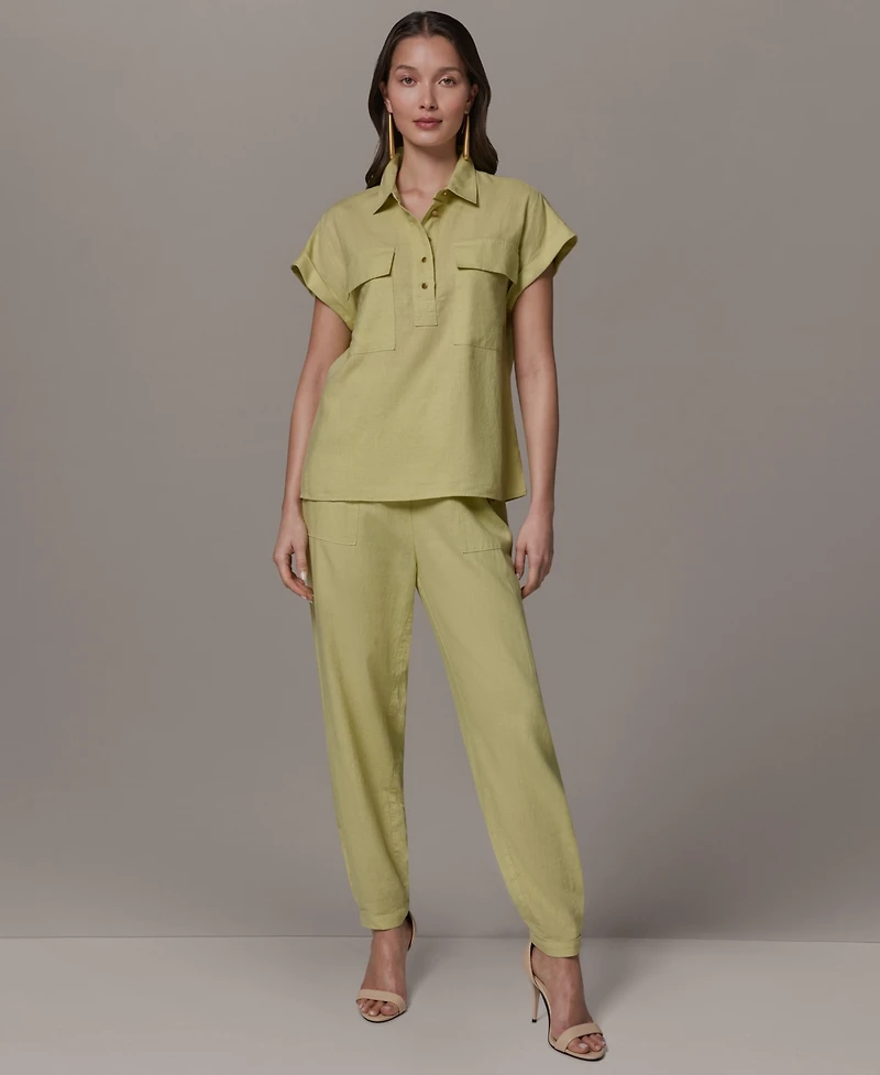 Donna Karan New York Women's Collared Neck Shirt