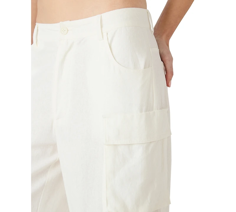 Bb Dakota Women's Low-Rise Baggy-Fit Pants