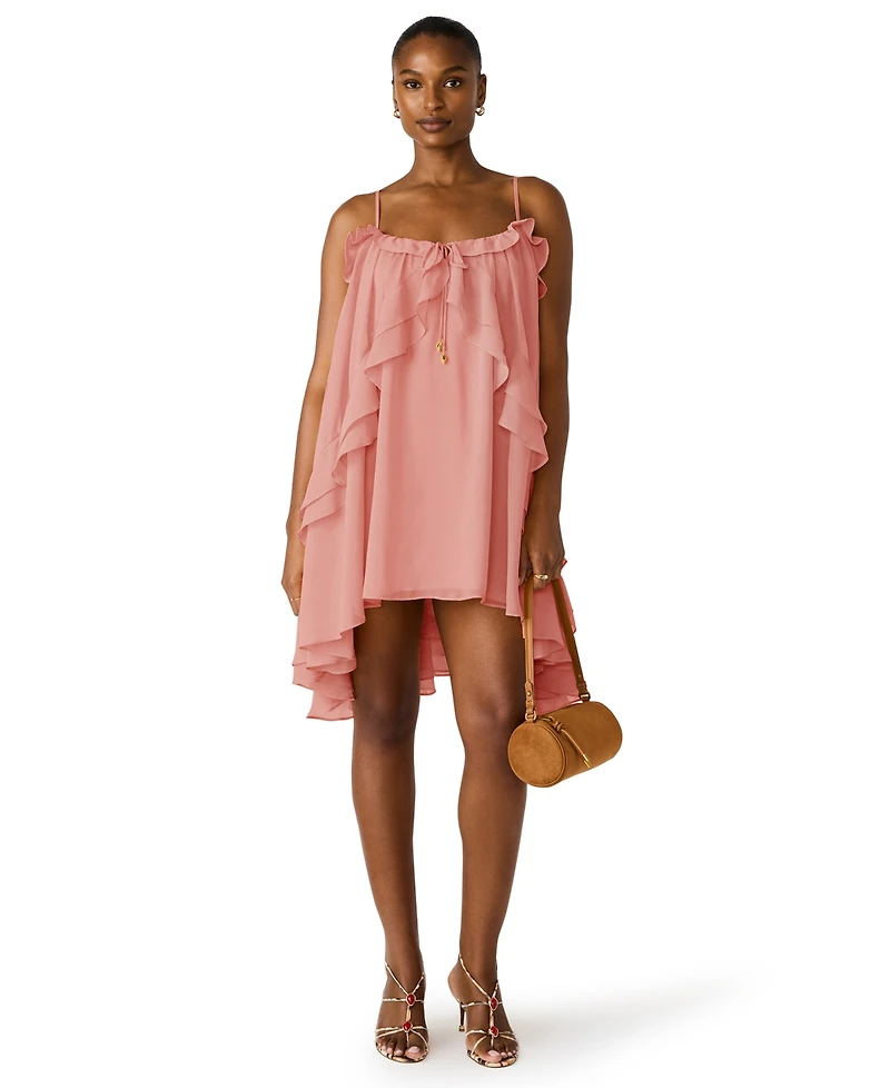 Steve Madden Women's Square Neck High-Low Dress