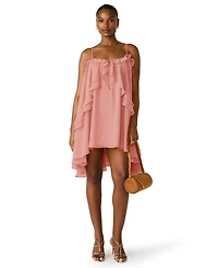 Steve Madden Women's Square Neck High-Low Dress