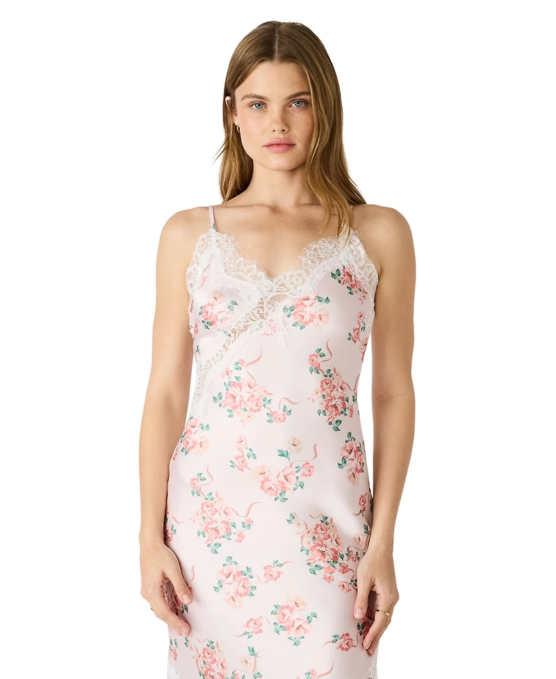 Steve Madden Women's Printed V-Neck Midi Dress