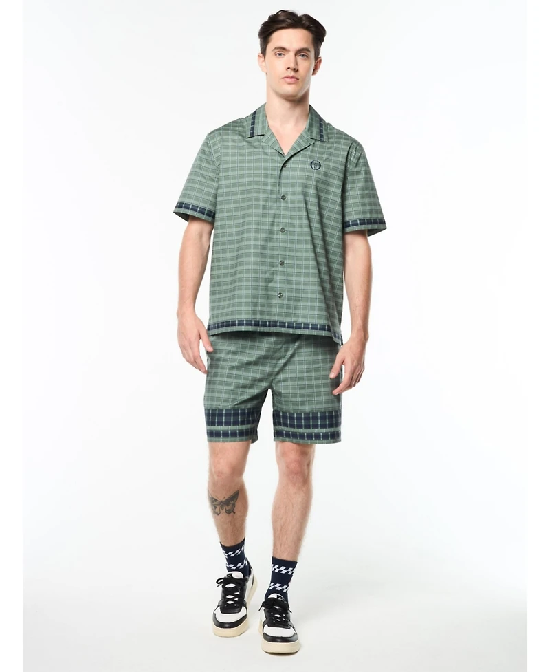 Sergio Tacchini Men's Quadretto Cabana Shirt