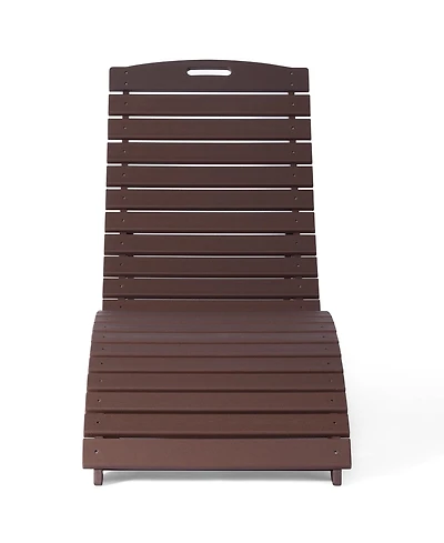 WestinTrends Outdoor Hdpe In-Pool Patio Chaise Lounge Chair With Wheels