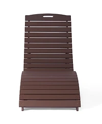 WestinTrends Outdoor Hdpe In-Pool Patio Chaise Lounge Chair With Wheels