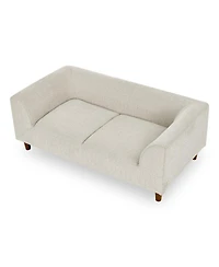 6thdruple Modern Pet Sofa Bed with Armrests and Backrest for Medium Small Breeds