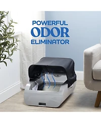 Zeus & Ruta Smart Cat Litter Box with Wide Opening Auto-Clean Odor Control Jumbo Capacity for Big Cats