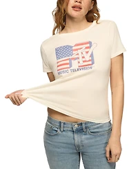 Lucky Brand Women's Mtv Americana Crewneck Graphic T-Shirt