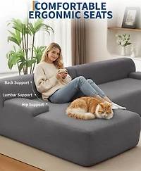 gaomon Modular Cloud Sofa Sectional, Sectional Couch with Deep Seat