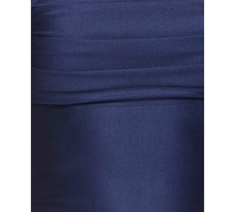 B Darlin Juniors' Shiny-Knit Halter Bodycon Dress