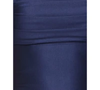 B Darlin Juniors' Shiny-Knit Halter Bodycon Dress