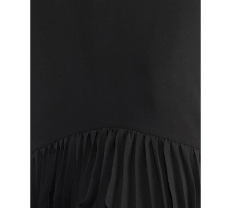 Alex & Sophia Juniors' Square Neck Tiered Ruffle Hem Ball Gown