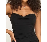 Katia Rae Juniors' Sleeveless Sweetheart Neck Pull-On Dress
