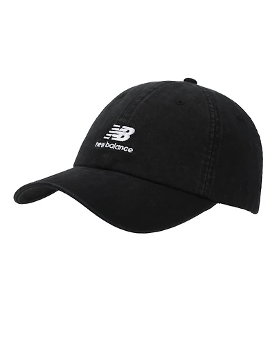 New Balance Men's Panel Stacked Logo Adult Black Hat