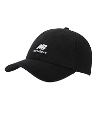New Balance Men's Panel Stacked Logo Adult Black Hat