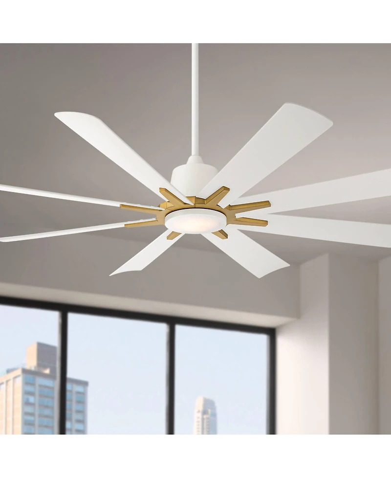 Casa Vieja Hermosa Wind Led Damp Ceiling Fan