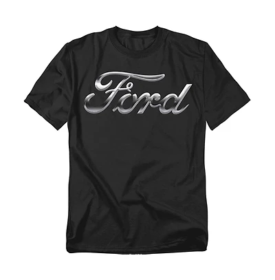Logovision Men's Ford Chrome Logo T-Shirt