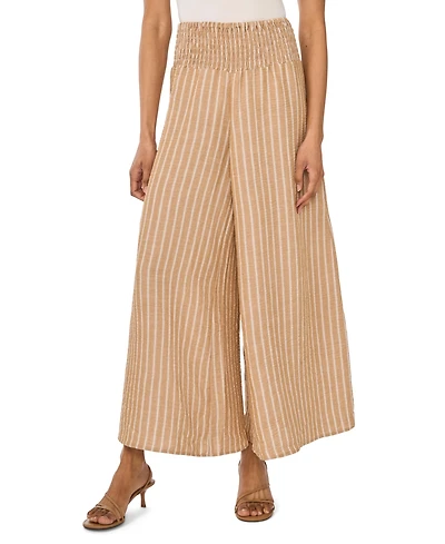 Vince Camuto Women's Smocked Wide-Leg Pull-On Pants