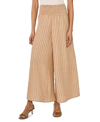 Vince Camuto Women's Smocked Wide-Leg Pull-On Pants