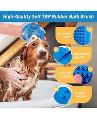Aronkl Pet Bath Grooming Kit with Shampoo Brush Washing Gloves Comb Quick Dry Towel for Dogs Cats