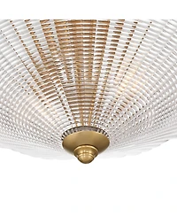 Possini Euro Design Possini Euro Sambuco 17 1/2"W Warm Brass 2-Light Bowl Ceiling Light