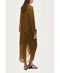 Nocturne Women's Draped V-Neck Midi Dress