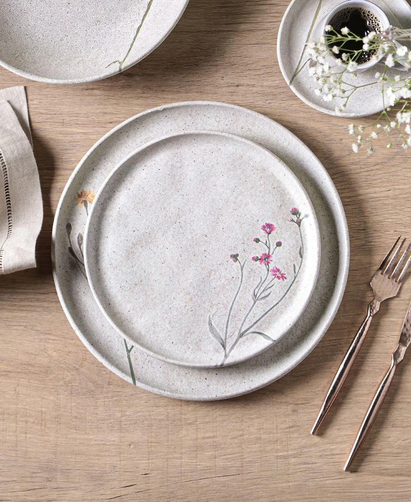 Porto Brasil Campestre Stoneware Dessert Plates, Set of 6