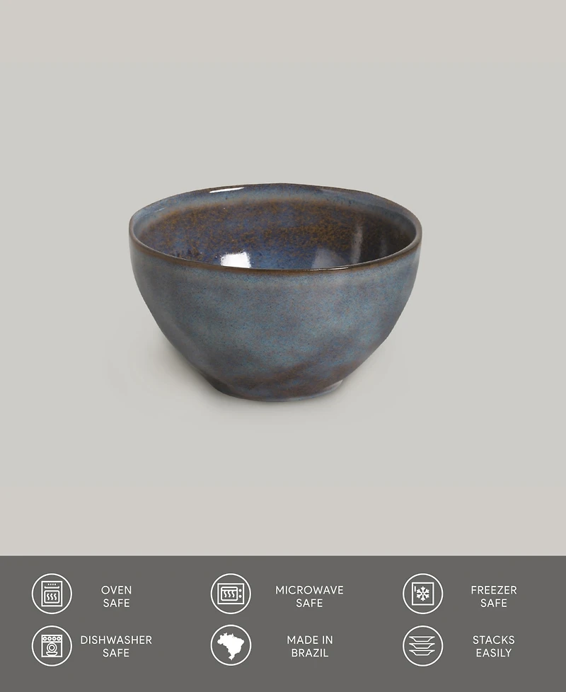 Porto Brasil Stoneware Soup Bowls, Set of 6