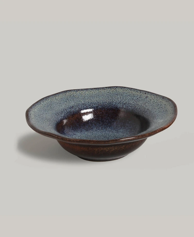 Porto Brasil Stoneware Deep Rim Dessert Plates, Set of 4