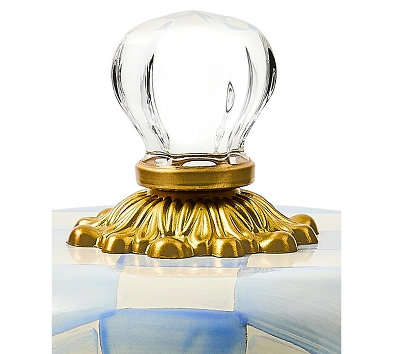 MacKenzie-Childs Sky Check Small Kitchen Canister