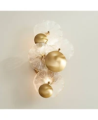 Possini Euro Design Filoli Modern 2 Light Wall Sconce Light Lamp Fixture Mount Bathroom Bedroom Hardwired