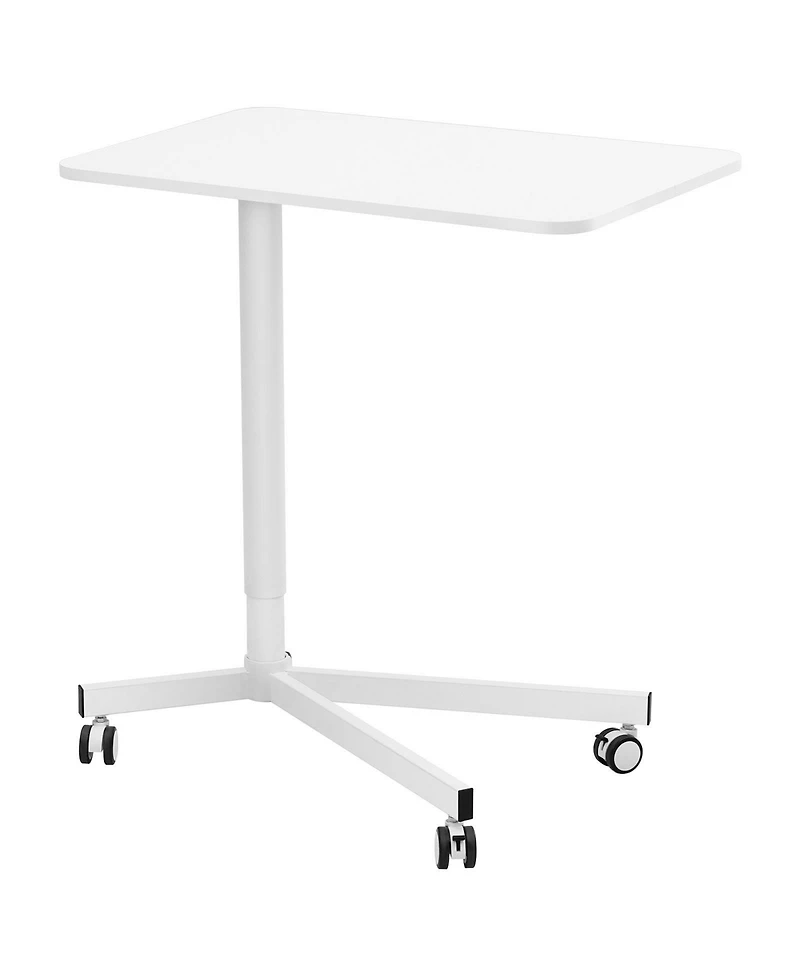 Gouun Mobile Standing Desk, Gas Spring Adjustable 28.5-44.2 in, Rolling