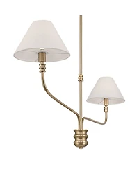 Possini Euro Design Nikos Matte 2-Light Shade Pendant Light