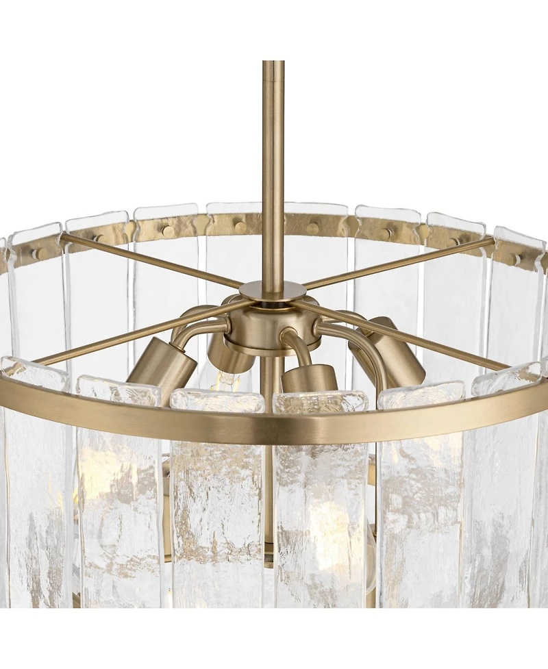 Possini Euro Design Soresi Satin Glass 6-Light Pendant