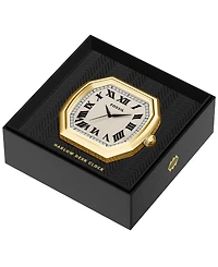 Fossil Women's Harlow Three-Hand Gold-Tone Alloy Desk Clock, 63mm